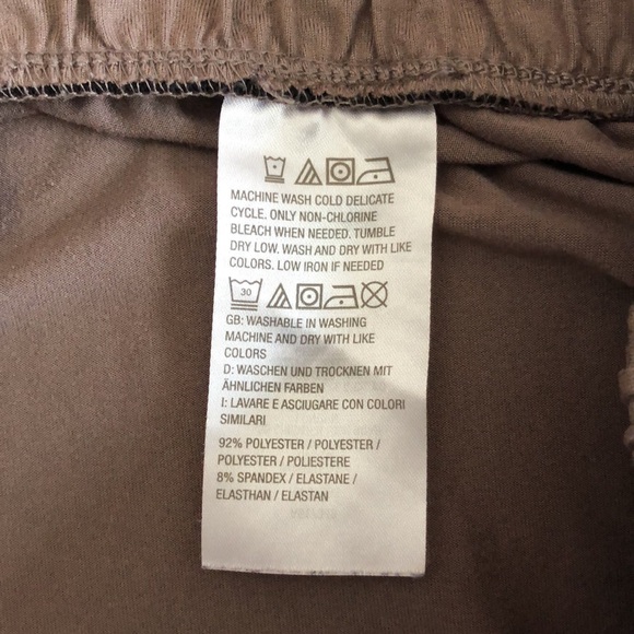 AnyBody Set of 2 Joggers in Medium Petite One in Taupe and One in Maroon Tie Dye - Picture 10 of 10